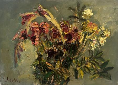 Quadro di Emanuele Cappello Fiori  - olio tela 